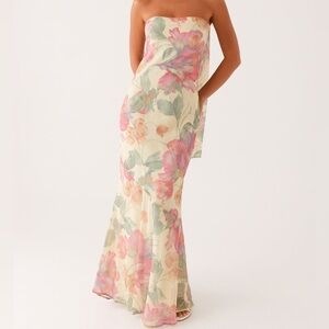 NWT Peppermayo Under the Pagida dress -butter yellow floral maxi